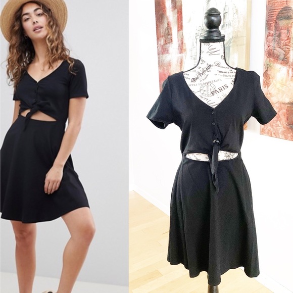 ASOS Dresses & Skirts - ASOS Skater Sundress W Button Front And Tie Knot
